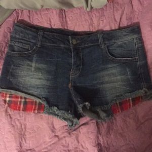 Plaid shorts